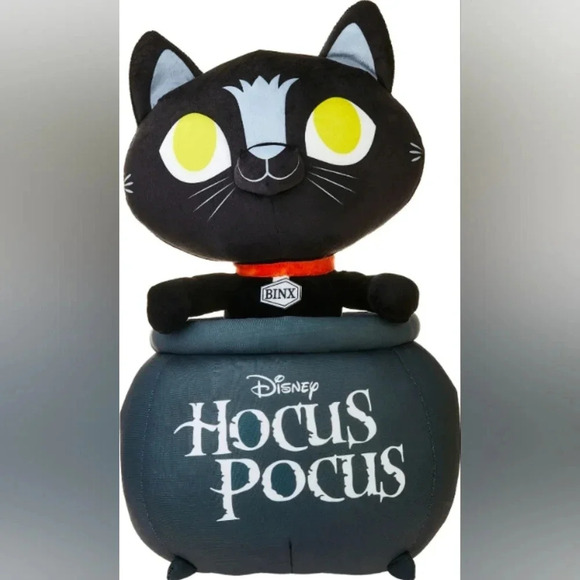 Disney Hocus Pocus‎ Binx Black Cat Cauldron Halloween Home Decor Halloween NWT - Picture 1 of 7